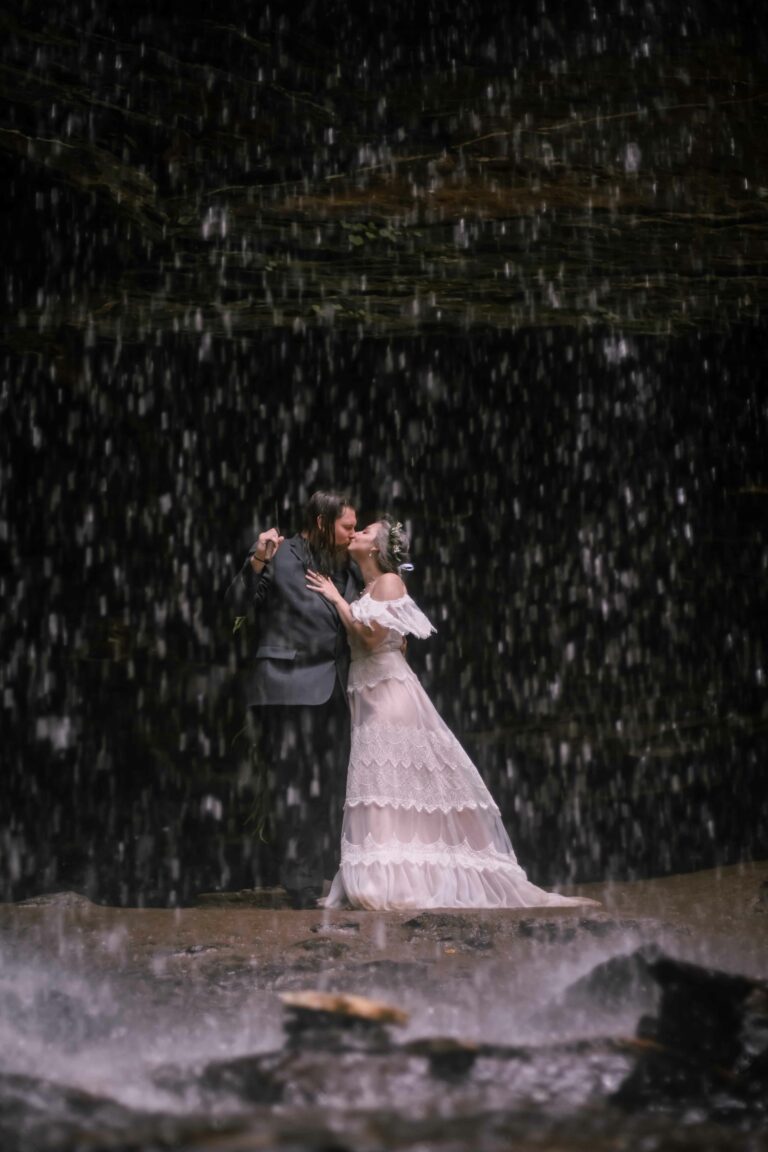 Asheville-elopement-in-the-falls