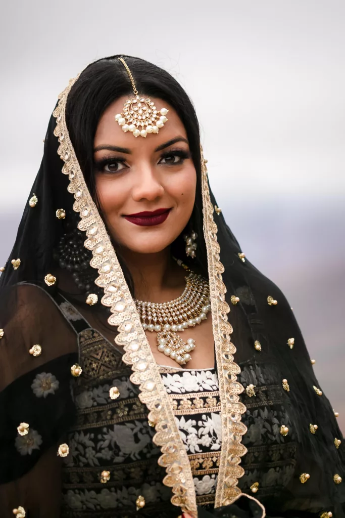 indian bridal portrait asheville