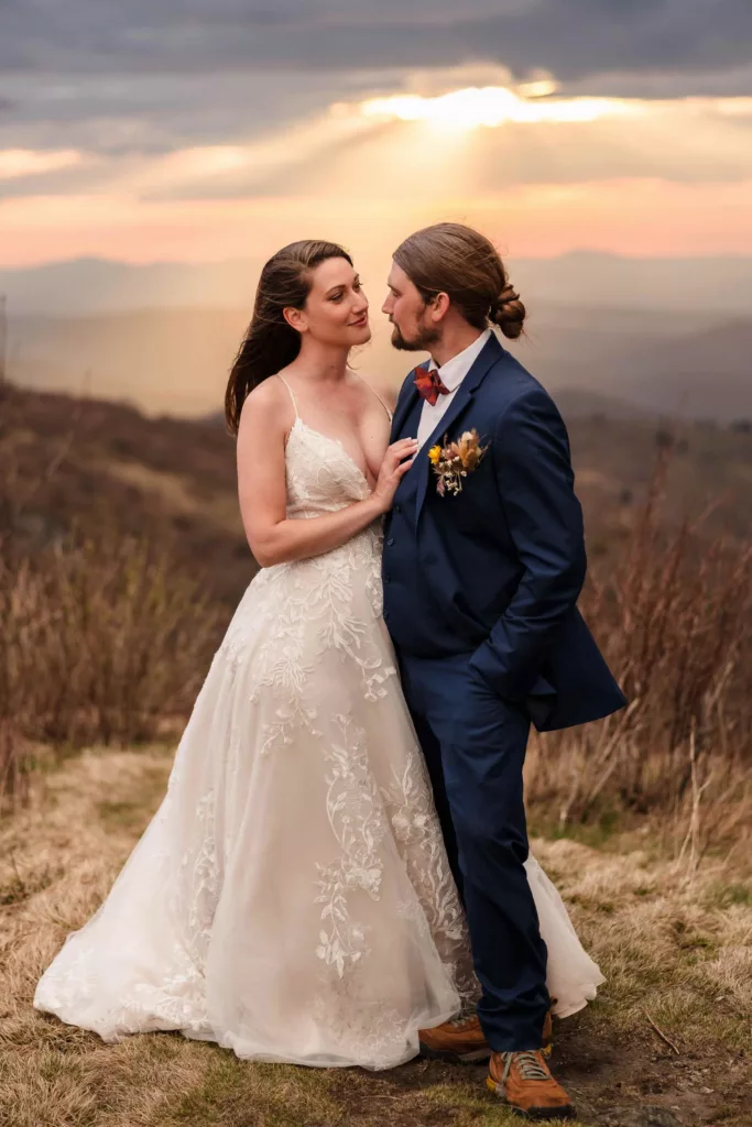 bride-groom-mountain-asheville-elopement